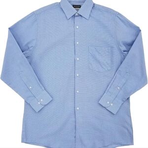 Men's Regular Fit Van Heusen Blue Check Pocket Button Down